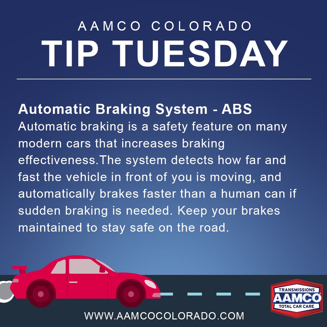 ABS can save your life. aamcocolorado.com/avoid-a-collis…  #TipTuesday #CarTips #CarInfo #AAMCO #Colorado #CarTalk