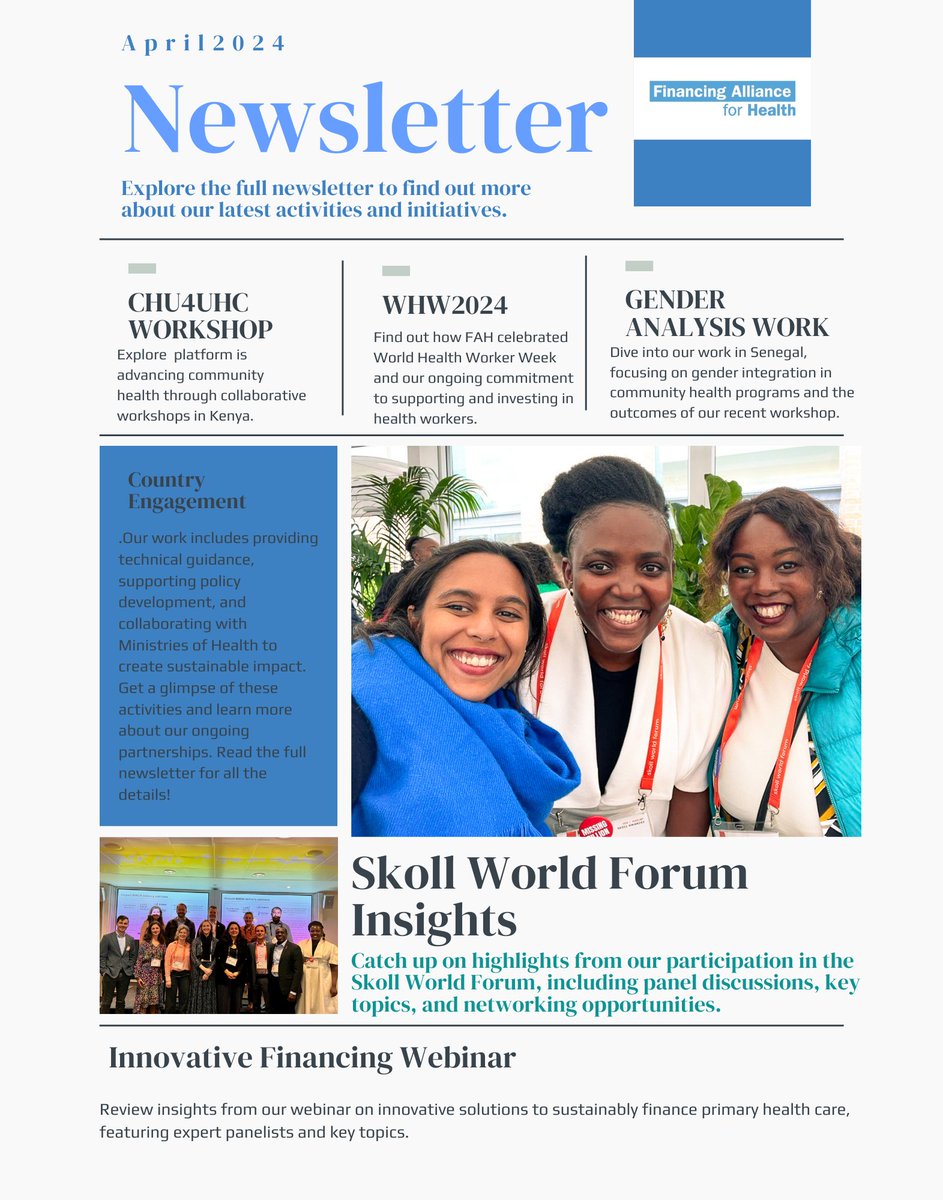 🌟 Our April 2024 newsletter is out! Catch up on our latest activities here: mailchi.mp/d90f4358e8f6/j… #HealthcareUpdates #CommunityHealth