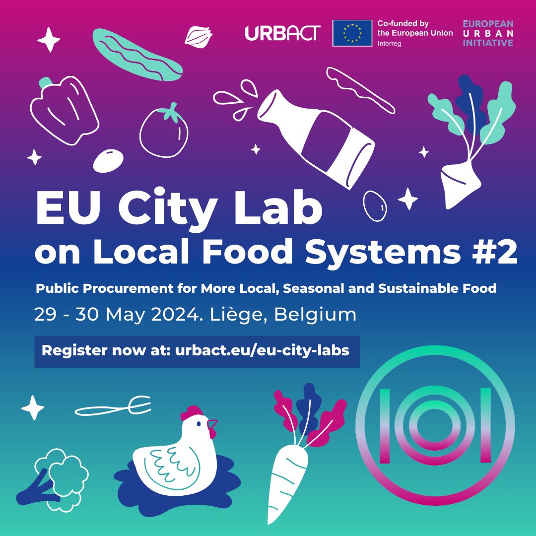 📢 Os recordamos el siguiente EU City Lab @URBACT in @VilledeLiege sobre #FoodTransition 💫
🗓️ 29-30 mayo 2024
📌 Lieja 🇧🇪
🎯 Visitaremos comedores escolares y productores locales 👩🏻‍🌾👨🏻‍🌾
📝Únete a nostr@s y regístrate 👉🏻
bit.ly/43djKpd #EUCityLabs 🏙️#LocalFoodSystems 🍅🥬