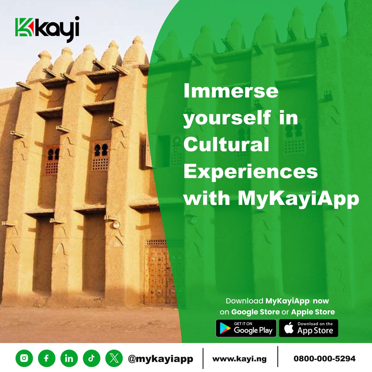 Irrespective of your cultural background or traditions, immerse yourself in the cultural experience with Kayiapp. Download now from the Google Play Store and Apple App Store to explore a wealth of cultural connections.
#MyKayiApp #NowLive #Kayiway #DownloadNow #downloadmykayiapp