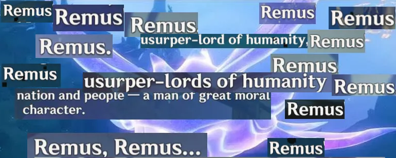 every Remus namedrop from Scylla I could find in the wq.jpeg