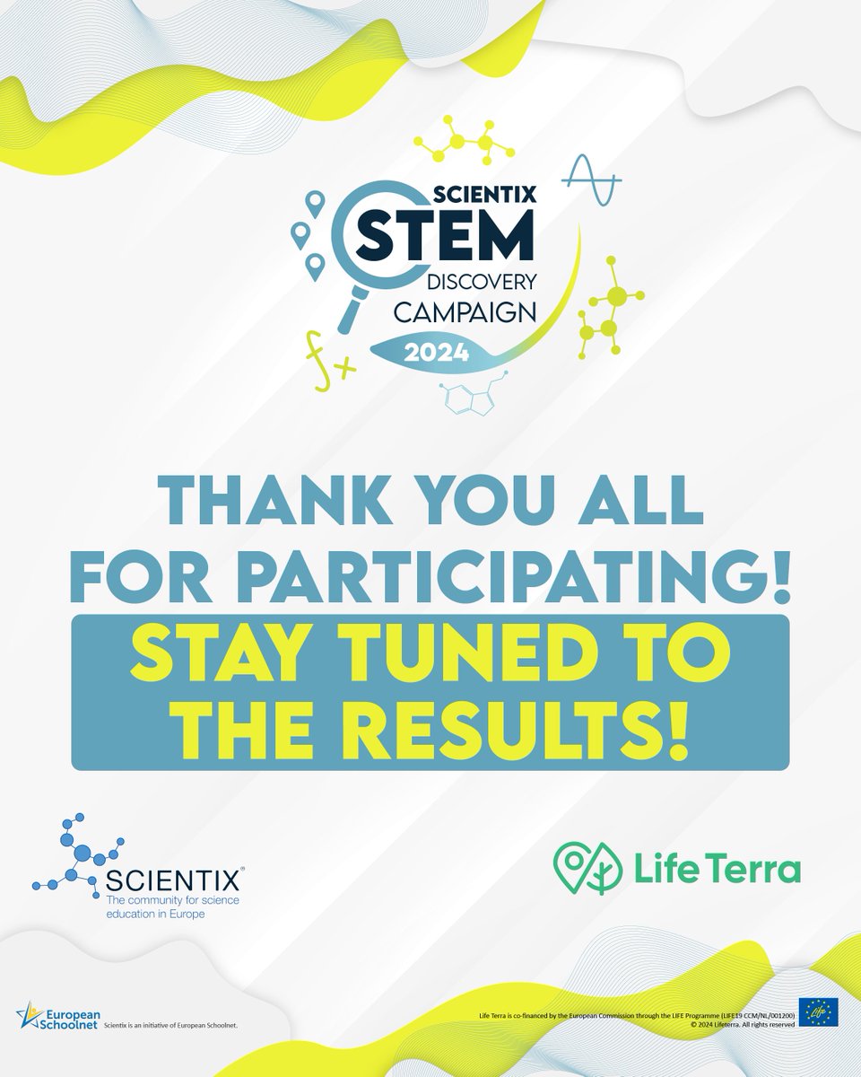 🎉 That’s a wrap on #SDC24! 📚✨ 👏 A heartfelt thank you to all the teachers and educators who participated and brought this campaign to life. 🤩 Stay tuned as we prepare to announce the winners of the Scientix Awards. Co-organised by @LIFETerraEurope 👉 bit.ly/24SDC