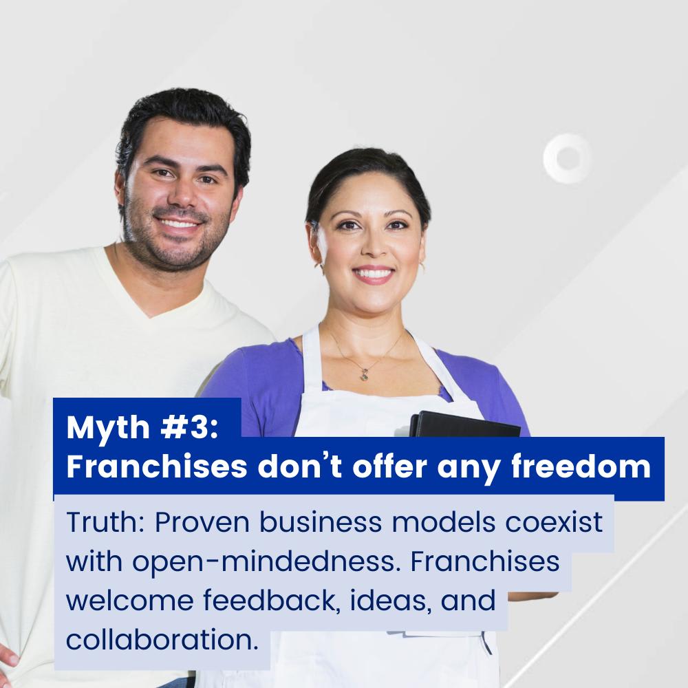 Don't let misconceptions hold you back from exploring #franchisingopportunities! Our franchise experts at #FranNet will help you debunk common myths and guide you through the world of franchising. Visit Frannet.com today. #MythBustingApril
