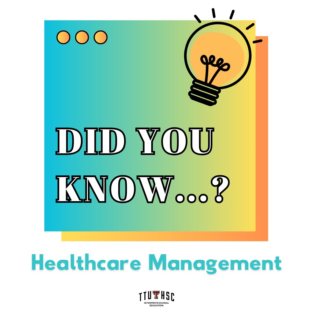 Health care managers are tasked with planning, directing, & coordinating medical services. They work with members of the interprofessional healthcare team to ensure that the institutions are in full compliance with health care laws & regulations and up to date on new technologies