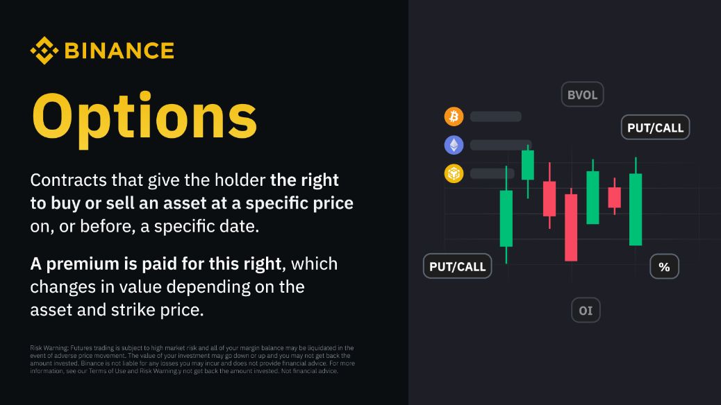 When it comes to the different crypto markets, you have quite a lot of options to choose from. One being options. Learn more ➡️ binance.com/en/blog/future…