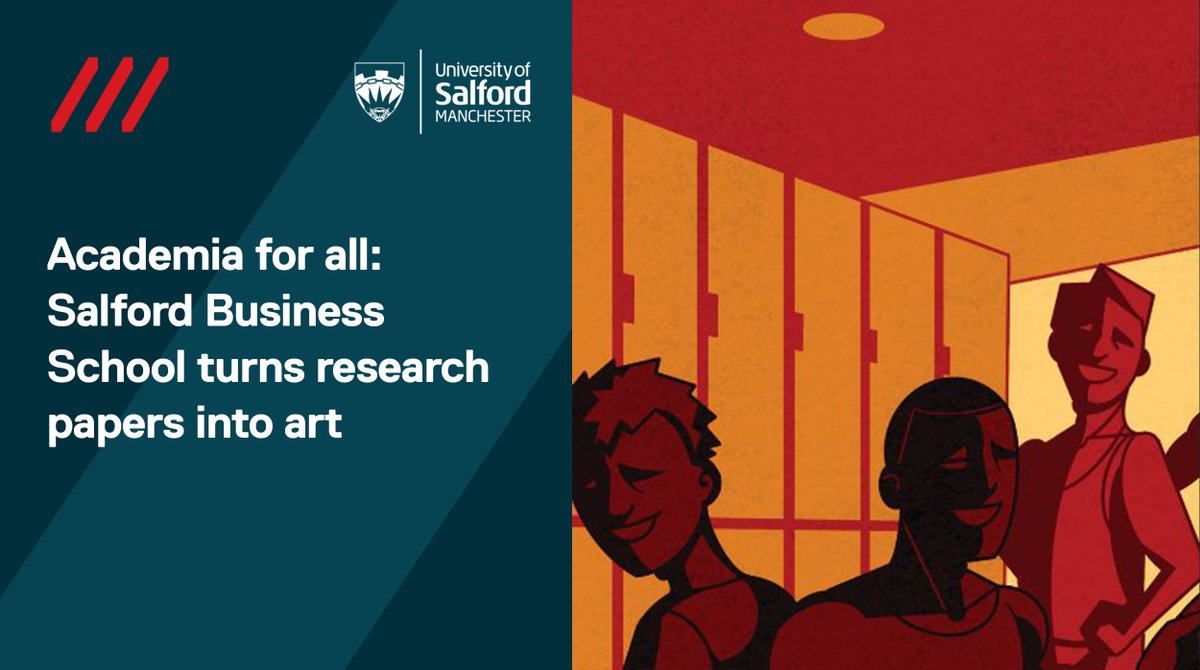 Salford Business School commissions new artwork in a comic-strip style to explain papers from academics, in order to make academia more accessible 💥 Read more here -salford.ac.uk/news/academia-… #SalfordUni