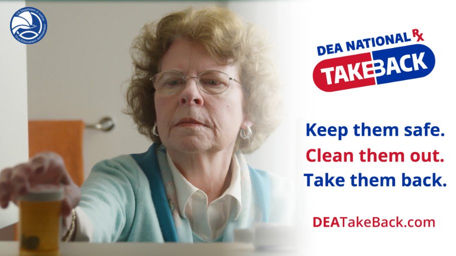 Did you miss #DEATakeBackDay?  If you missed the last National #TakeBackDay You can still drop off unneeded and unwanted medications any day of the week at one of the nearly 5,000 year-round-collection sites. 

Visit bit.ly/3PuKTy4 to find a location near you