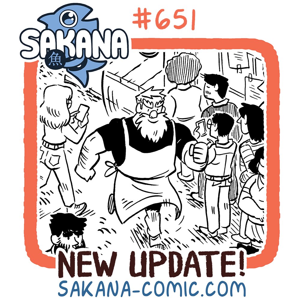 🐟✨SAKANA UPDATE✨🐟 There's nothing sinister about taking the boys out to lunch, right? They're hungry. :) Read SAKANA page 651 here! sakana-comic.com/comic/651 #sakana #sakanacomic #hiveworks #webcomic