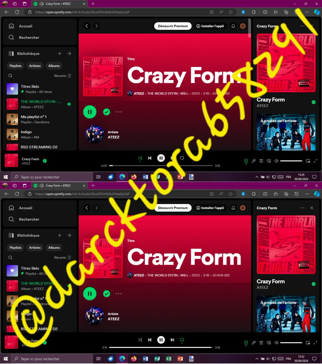 Let's continue for day 6 of streaming!  🖤🫶 
Stream Crazy Form 
#ATEEZRSD #ateez #RSD_KpopArtistOfTheYear_ATEEZ #에이티즈 #ATEEZinEurope #RecordStoreDay2024