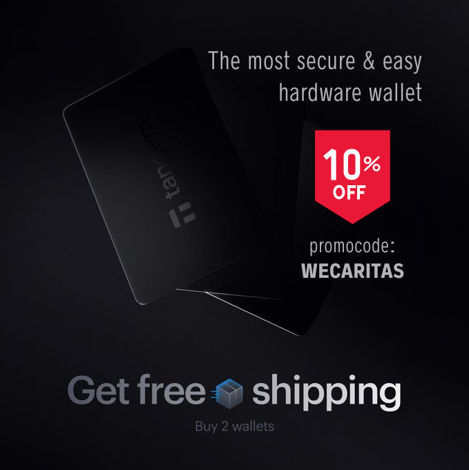 ⫸ Get Tangem Wallet 10% Off Today and Free Shipping (buy 2 wallets or more)

⫸⫸ Promo code: WECARITAS

👉 tangem.com

#bitcoinwallet #cryptowallet #coldwallet #hardwarewallet #tangem #tangemwallet #bitcoins #promocion #Criptomonedas #CryptoNews