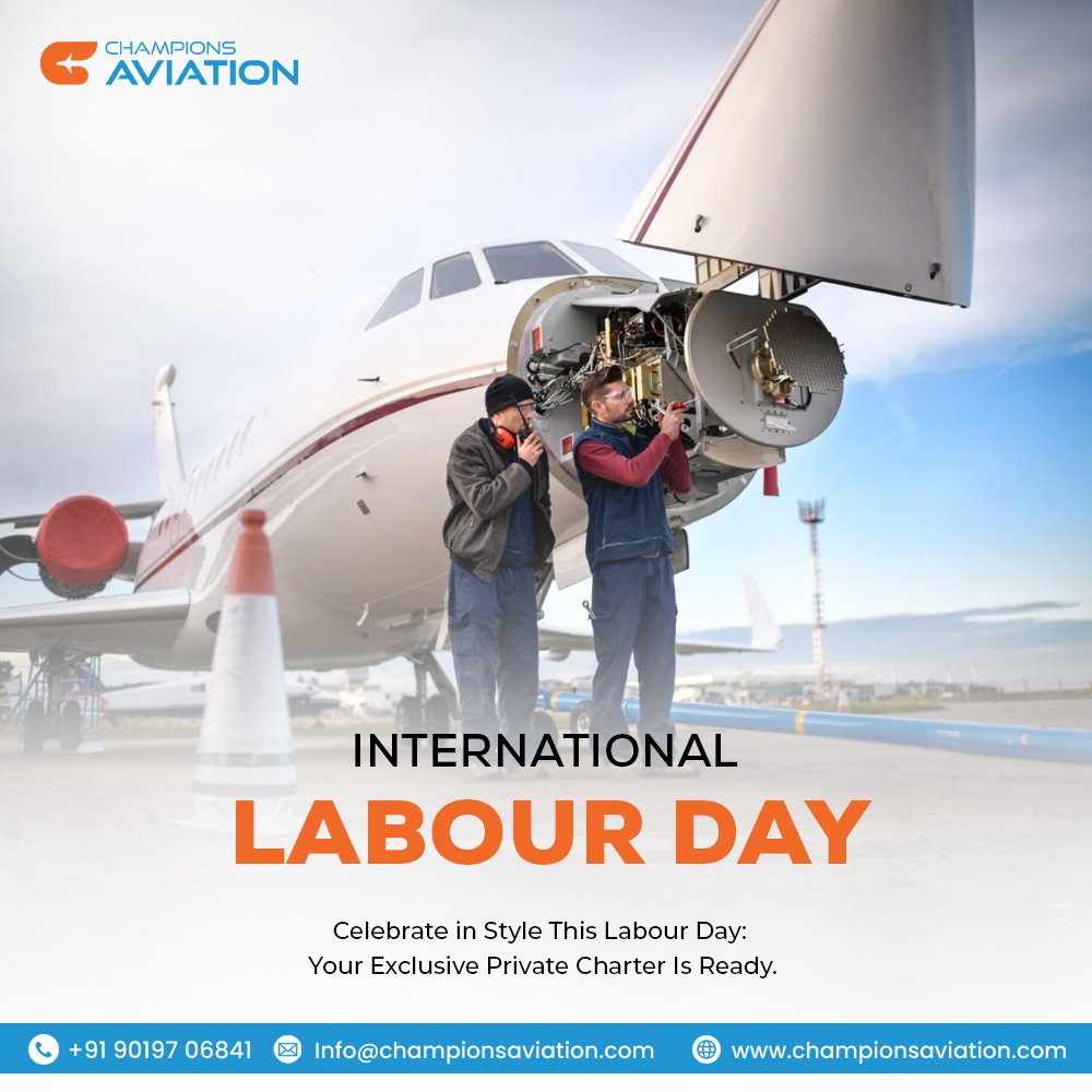 AviationChamp's tweet photo. Celebrate Labour Day in style with Champions Aviation! Book your exclusive private charter now and soar into luxury. Website: https://t.co/cKK6p7ROzy #LabourDay #PrivateCharter #ChampionsAviation ✈️🎉 https://t.co/imXsxbGhkR