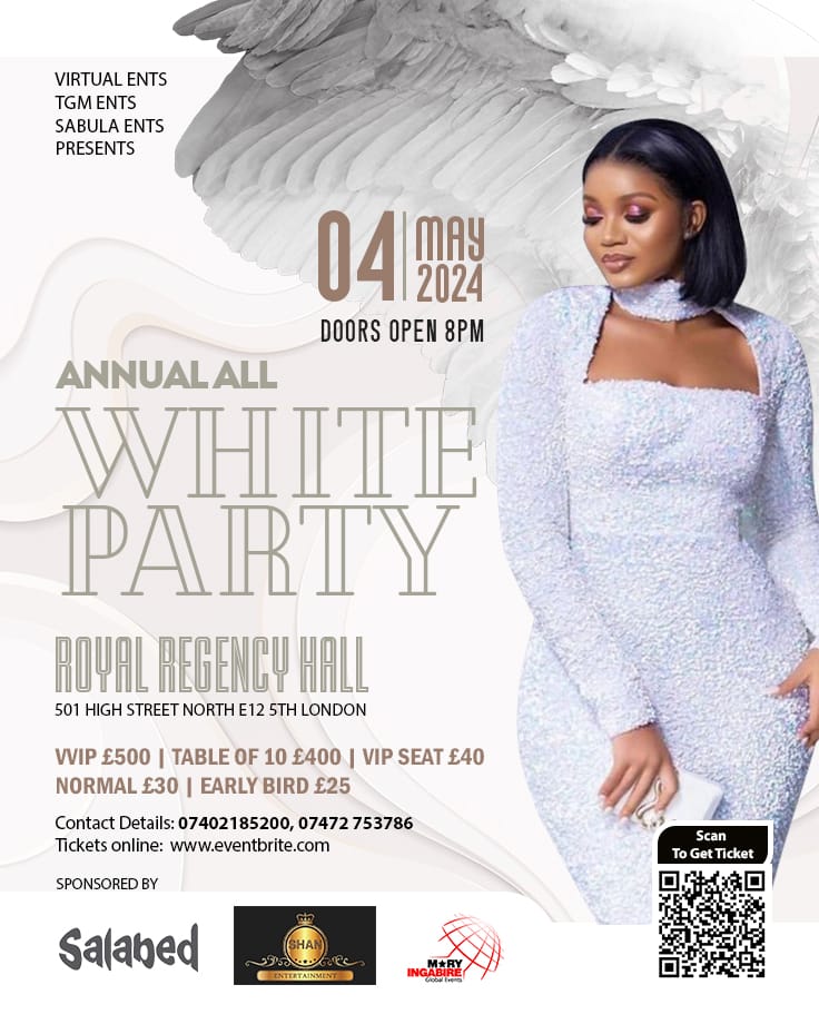 The Annual ##AllWhiteParty this Saturday at The Royal Regency E12 6TH 
London's favourite DJs on the ones n twos