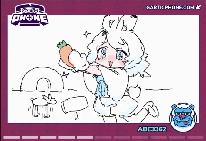 昨日のけもフレGartic Phoneに参加させていただいてました
とっても楽しかった〜! 