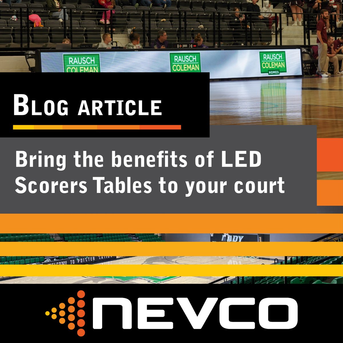 Create unforgettable moments courtside with LED Scorers Tables 👇 From showcasing endless types of content to boosting revenue, choosing the right scorers table and more, we're highlighting everything you should know to reap all the benefits: nevco.com/bring-the-bene…