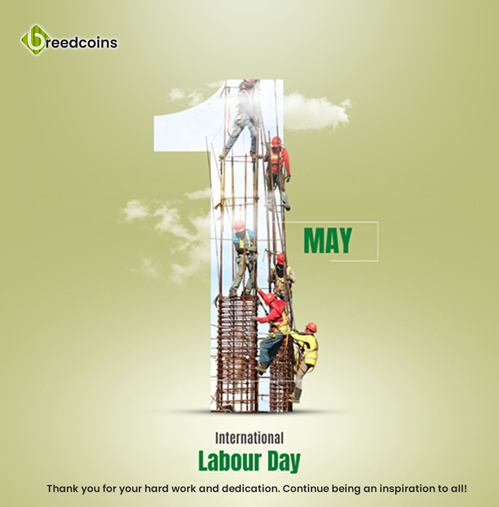 Happy Labor's Day! Let's celebrate the hard work and dedication of workers everywhere. Their contributions are invaluable to our communities and society as a whole. 

Follow us @breedcoins

#LabourDay #WorkersRights #FairWork #Solidarity #DignityAtWork #EqualOpportunities