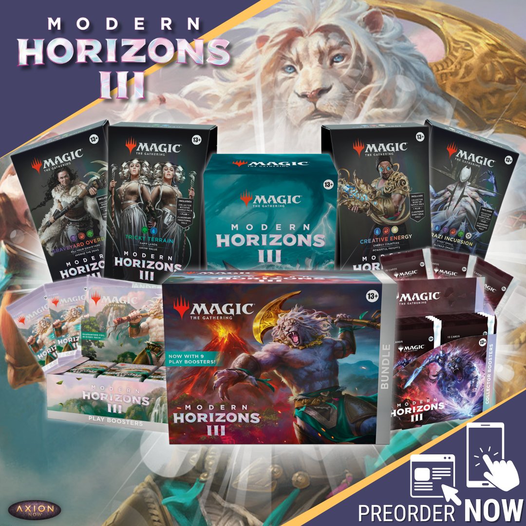 A new Modern set is on the Horizons!

Bringing new-to-Magic cards to Modern; Emrakul, the World Anew, Ajani, Nacatl Pariah, reprints such as Wooded Foothills, Priest of Titania + Solitude. 

Preorder Now - tinyurl.com/ya9988v5

#mtgart #mtgtrades #mtgfoil #mtgaddict