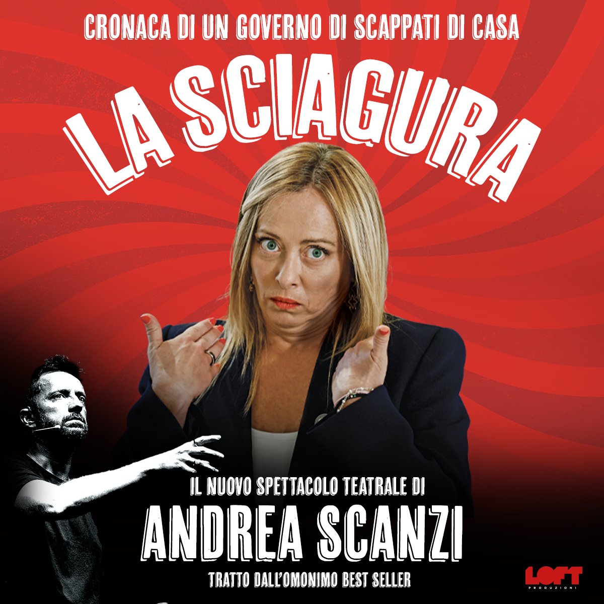 LA SCIAGURA di e con 𝐀𝐧𝐝𝐫𝐞𝐚 𝐒𝐜𝐚𝐧𝐳𝐢 Lunedì 29 Aprile, ore 21.00 | Teatro di PIETRASANTA Link ai biglietti: bit.ly/3TVFSRJ Venerdì 3 Maggio, ore 21.00 | Modigliana (FC) Link ai biglietti: bit.ly/Lasciagura6mag… Scopri tutte le date 👉 ilfat.to/LaSciaguraScan…