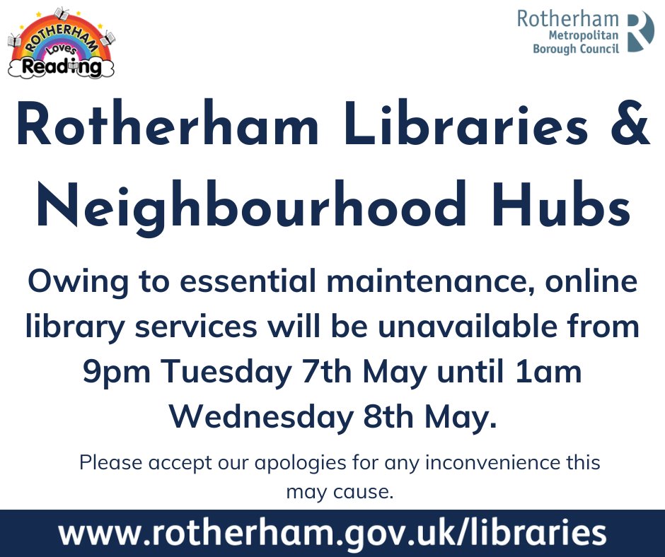 Rotherham Libraries (@RothLibraries) on Twitter photo 2024-05-04 16:00:00