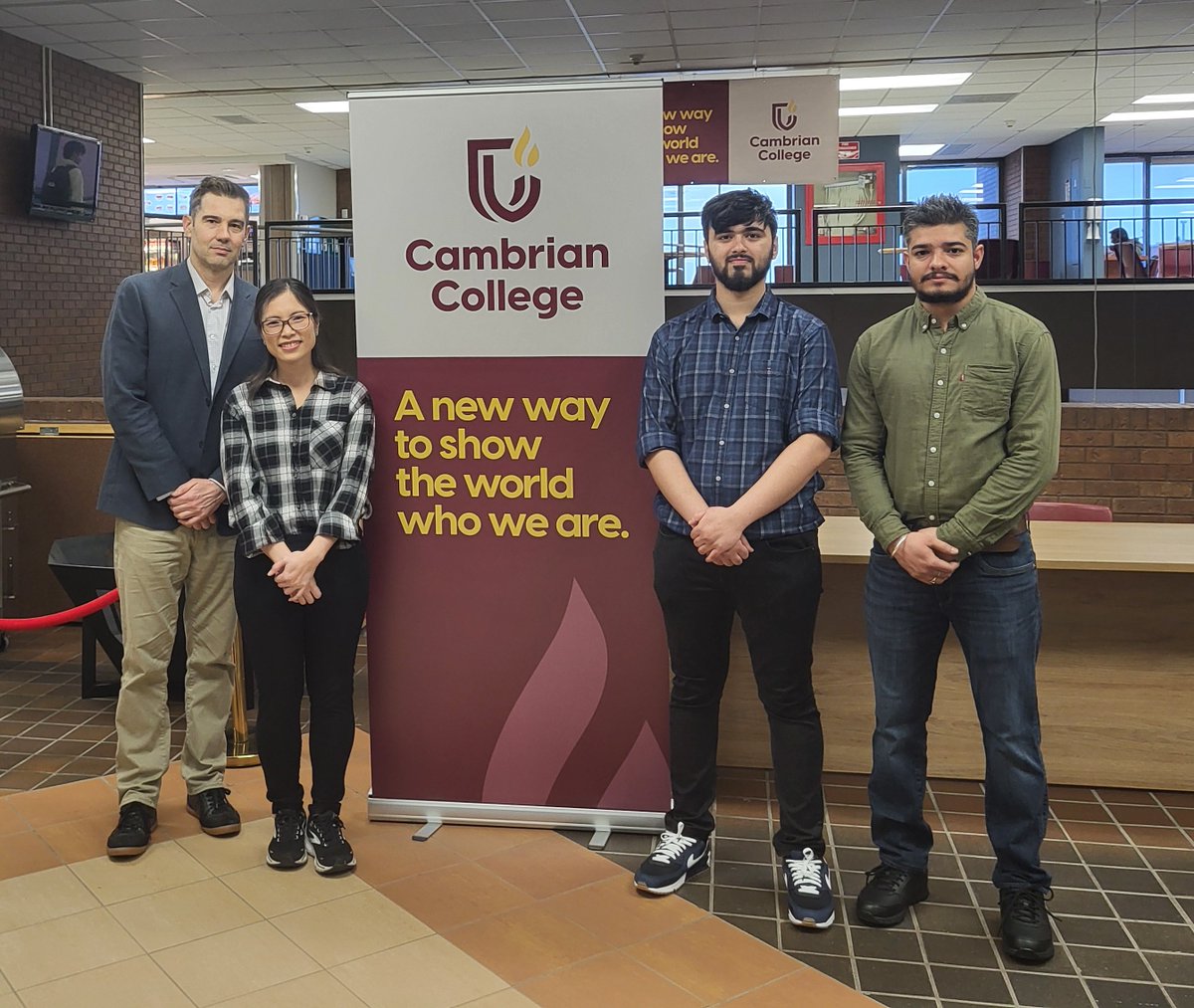 cambriancollege's tweet photo. A team of Cambrian students has qualified for the finals of the Global Student Challenge from Inchainge, the world’s largest student competition for supply chain management, May 6-10. Go Team Cambrian! #CambrianCollege #GlobalStudentChallenge #Inchainge #SupplyChainManagement. https://t.co/FlT5S92OVQ