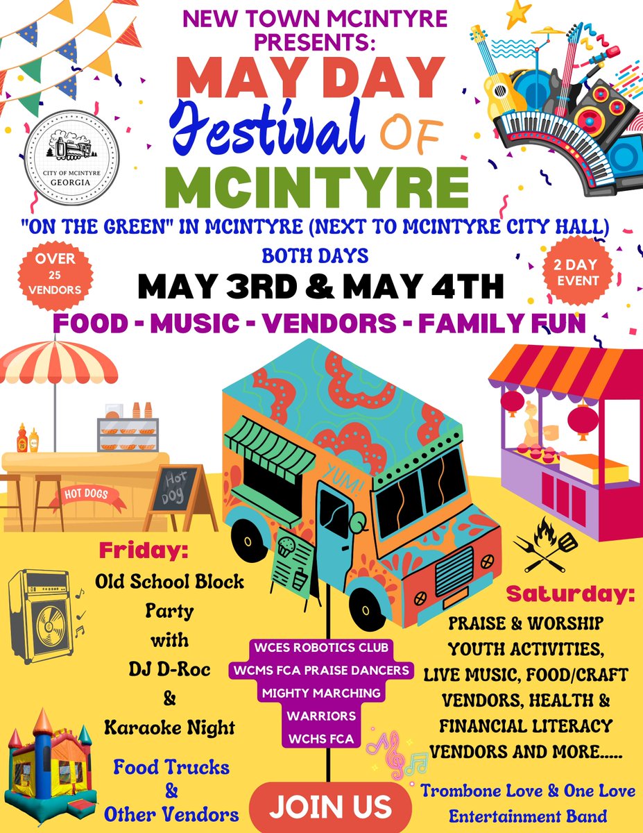 Come out to the May Day Festival of McIntyre and see us on Saturday, May 4th! We will have a booth set up and be handing out promotional items and health information! #georgiapca #ComeSeeUs #CHCS