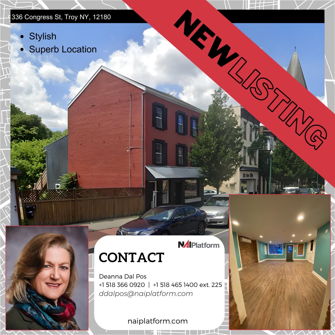 Stylish office/retail building now up for lease in the heart of Troy NY!🏛️
.
.
.
.
.
 #troyny #lease #officelease #upstateny #albanyny