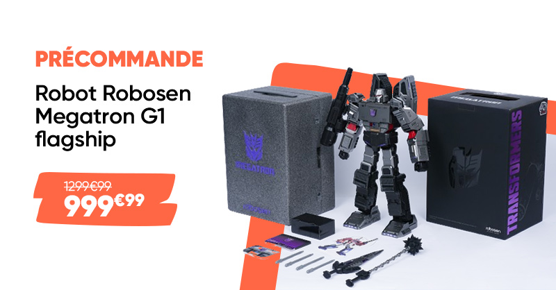 #NouveautéFnac 🤖 Précommandez et bénéficiez d’une réduction de 300€ sur le robot Robosen Megatron G1 flagship, le titan technologique commandé par téléphone ! 
👉 lc.cx/9u7pjA