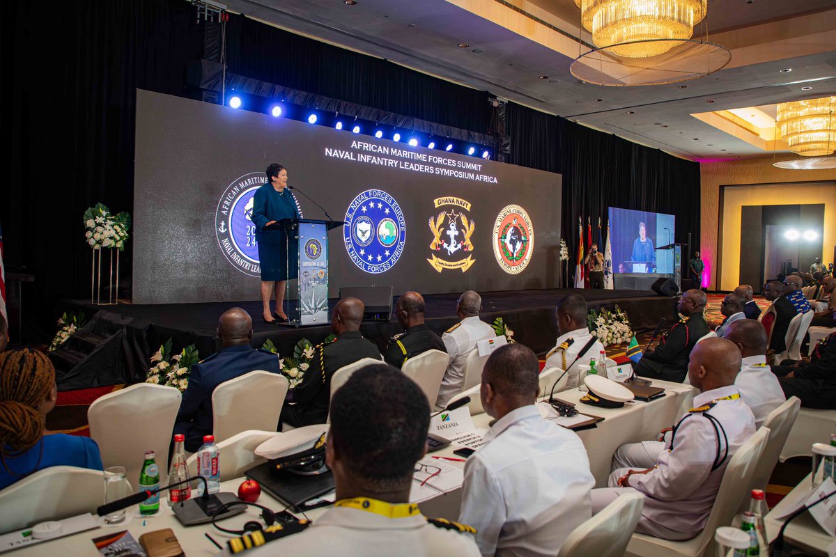 Safe seas protect prosperity. Proud to welcome leaders from 40 countries to Accra for #AMFS #NILSA to discuss maritime security in Africa.  dvidshub.net/feature/AMFSNI… @USNavyEurope @Ghana_Navy @USMCFEA @USAfricaCommand