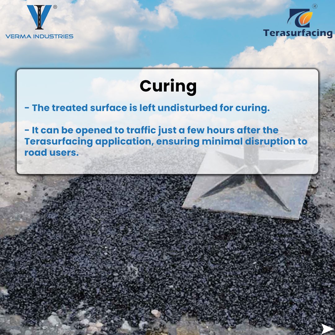 In a world challenged by waste and infrastructure needs, Terasurfacing emerges as a groundbreaking solution.

Contact us to know more
 8287298519, 9315552446 | vermaindustries.net
#roadconstruction #rejupave
#Terasurfacing #potseal #RoadSafety #Innovation #Vermalndustries