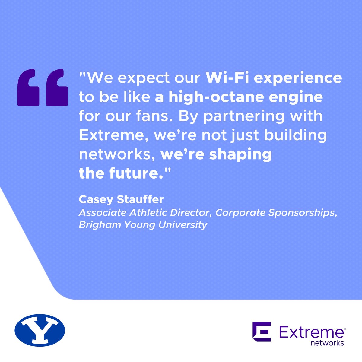 Brigham Young University's LaVell Edwards Stadium will use its new outdoor #WiFi6E network to accommodate 64,000 fans each game day and improve fan experiences. Learn more: investor.extremenetworks.com/news-releases/…