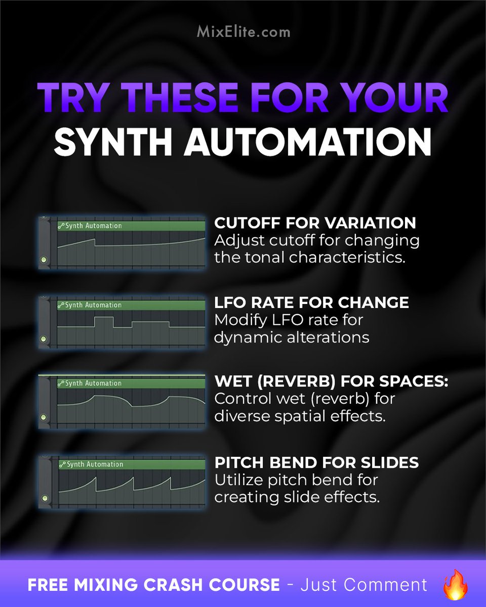 Free Mixing Crash Course 👉 MixElite.com/free-course
⁠
Elevate Your Tracks with Synth Automation 🎹⁠
⁠

⁠
#SynthAutomation #MusicProduction #AudioEngineering #ProducerLife #StudioTips #SoundDesign #Music