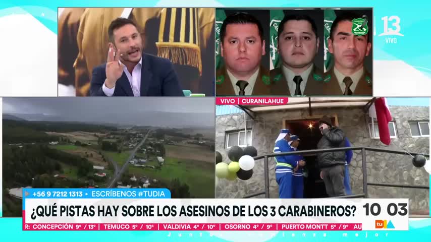 #AHORA en #TuDia13 🟠 ¿Qué pistas hay sobre los asesinos de los 3 carabineros? EN VIVO 👉 13.cl/en-vivo