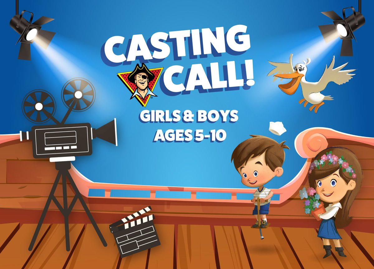 CASTING CALL for Patch fans ages 5-10 to be in our first ever Patch Plus app commercial! 🎥🎬
If interested DM us a photo with your name, age, and favorite Patch the Pirate Adventure! 
PatchThePirate.org 

#PatchThePirate #PatchAdventure #PatchApp #PatchPlus  #MajestyMusic