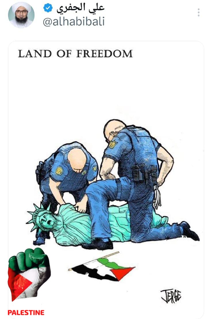 Land of freedom #FreePalestine