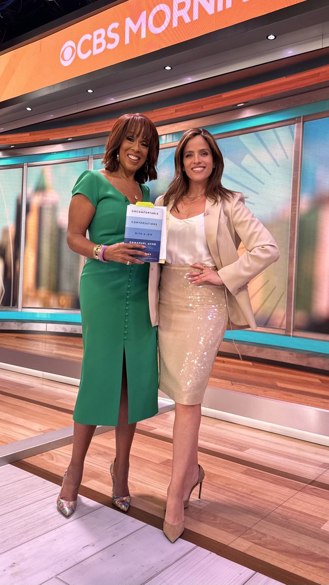 Thanks @GayleKing for the kind words about my new book with @EmmanuelAcho, “Uncomfortable Conversations With a Jew”. simonandschuster.com/books/Uncomfor…