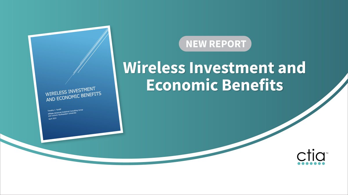 New report from Tim Tardiff at Advanced Analytical Consulting Group (AACG) found that the wireless industry, relying on full-power, licensed spectrum, is the second-largest domestic source of direct investment into America’s economy. Read more: ctia.it/3QoHNw7