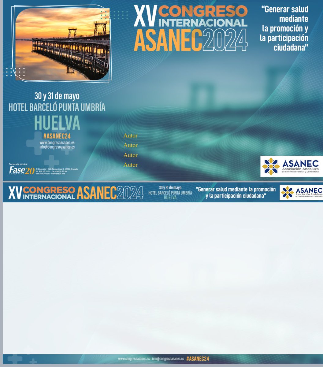 ⚠️ Formato COMUNICACIÓN para #asanec24 🔹Presentación de 1 a 8 diapositivas en formato PDF 🔸 La 1ª diapositiva contendrá: título, autor y coautores, palabras clave y resumen 🔹 Plazo de envío: Fecha límite 2️⃣3️⃣ de mayo de 2024 ➕info 🔗congresoasanec.es/?seccion=areaC…