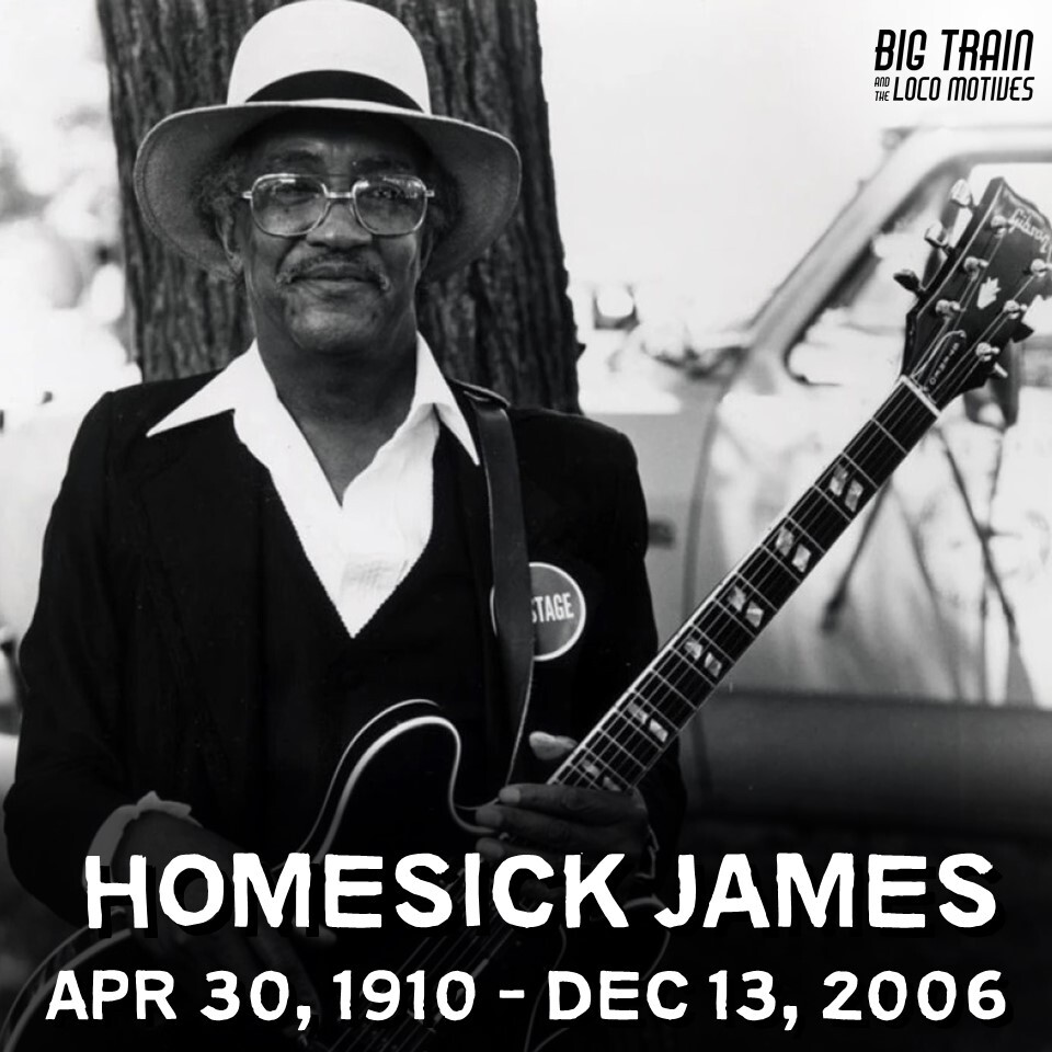 HEY LOCO FANS – Today is the birthday of blues slide guitarist Homesick James born in 1910 in Somerville, Tennessee. He claimed to be the older cousin of Elmore James. #HomesickJames #Blues #BluesMusic #BluesSongs #BigTrainBlues #BluesHistory #ChicagoBlues  #SlideGuitar