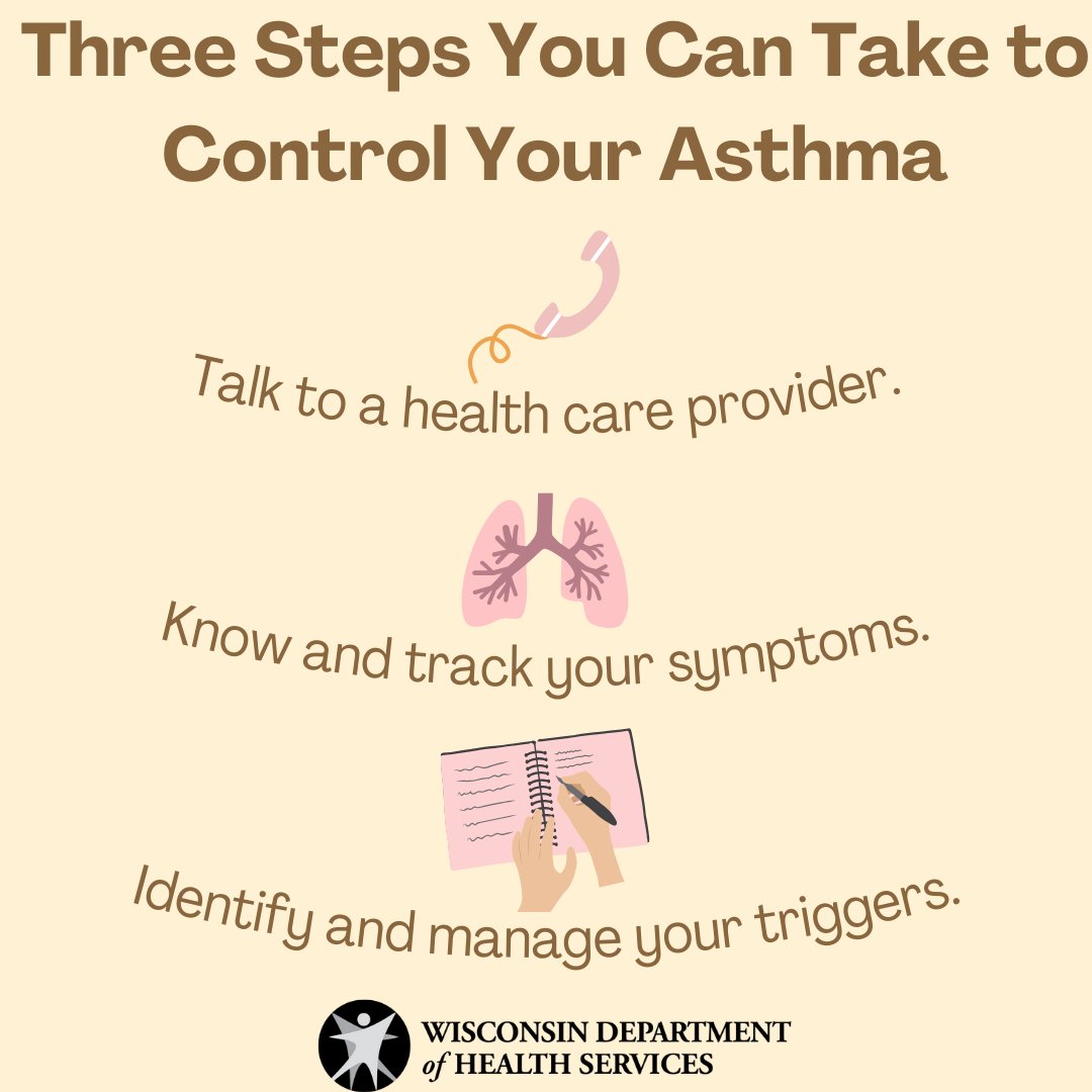 #DidYouKnow? 1 in 13 people in the United States has #Asthma. While it can't be cured, it can be managed with a few key steps to help you lead a full and active life. Learn how at dhs.wisconsin.gov/asthma/index.h…
#Wisconsin #BreatheEasier