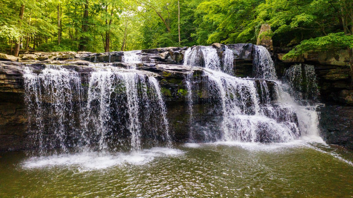 Our favorite waterfall is Brush Creek Falls! #visitmercerwv #waterfalls