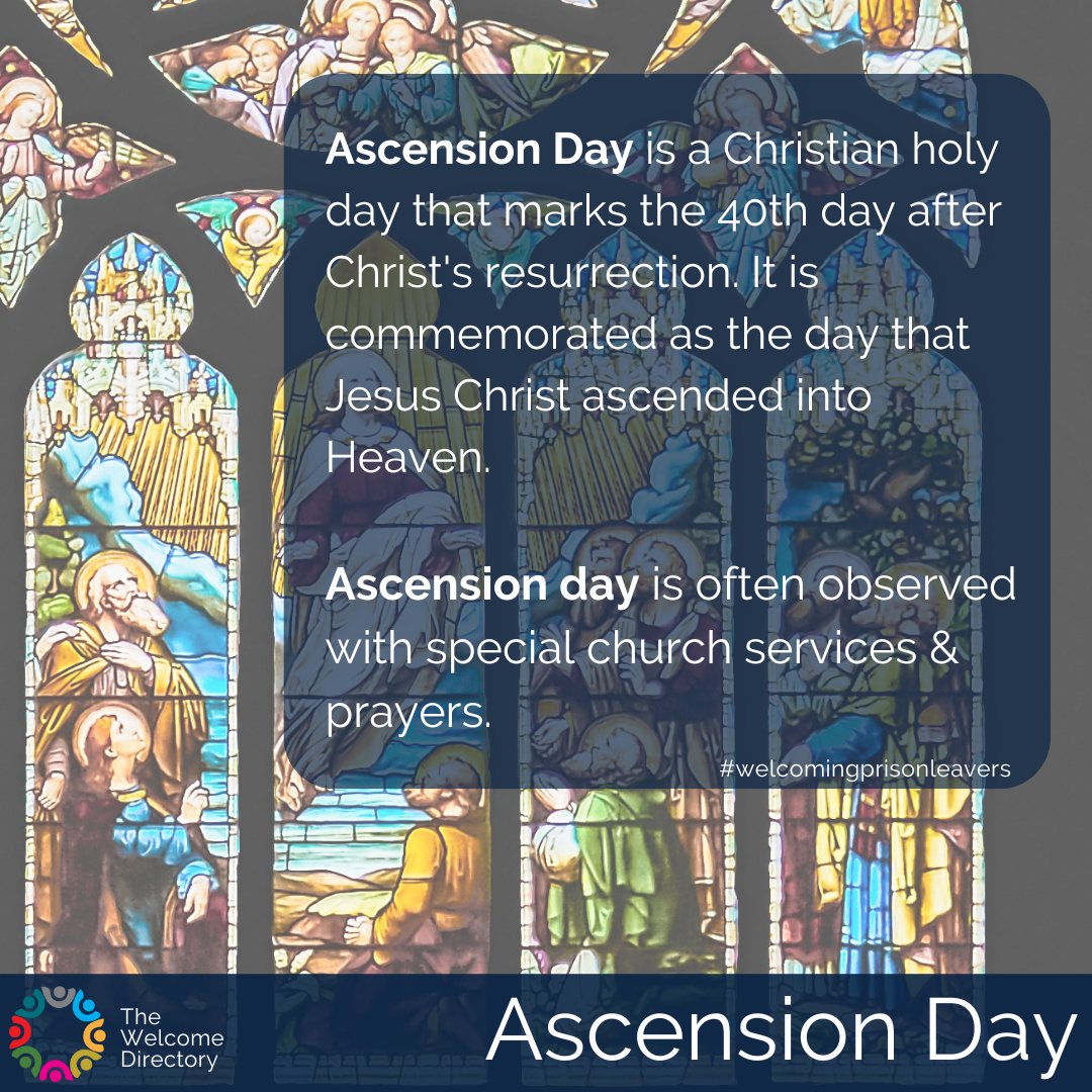 #Christians will today be celebrating #AscensionDay. We hope that this day brings our #Christian #community much #love, #peace & #happiness 🙏

#multifaith #ascension #prayers #blessed #prisonleavers #welcome #hope #holy