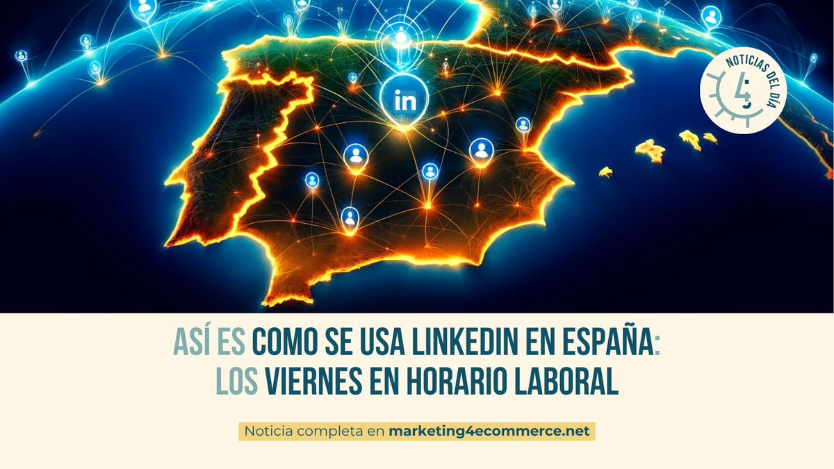 #LinkedIn cumple 21 años🥳 Desde @GfK_Spain han analizado el uso de la plataforma en España y al parecer todos preferimos usarlo en horario laboral y sobre todo... los viernes👀