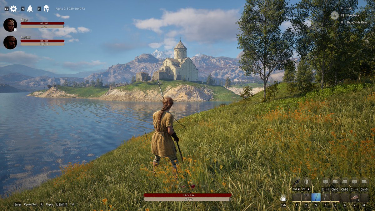 Over the weekend, <a href="/Bartasi29/">Bartasi</a> and I played the <a href="/PlayPaxDei/">Pax Dei</a> alpha. Really looking forward to this game. It's beautiful! I can't wait to explore more!