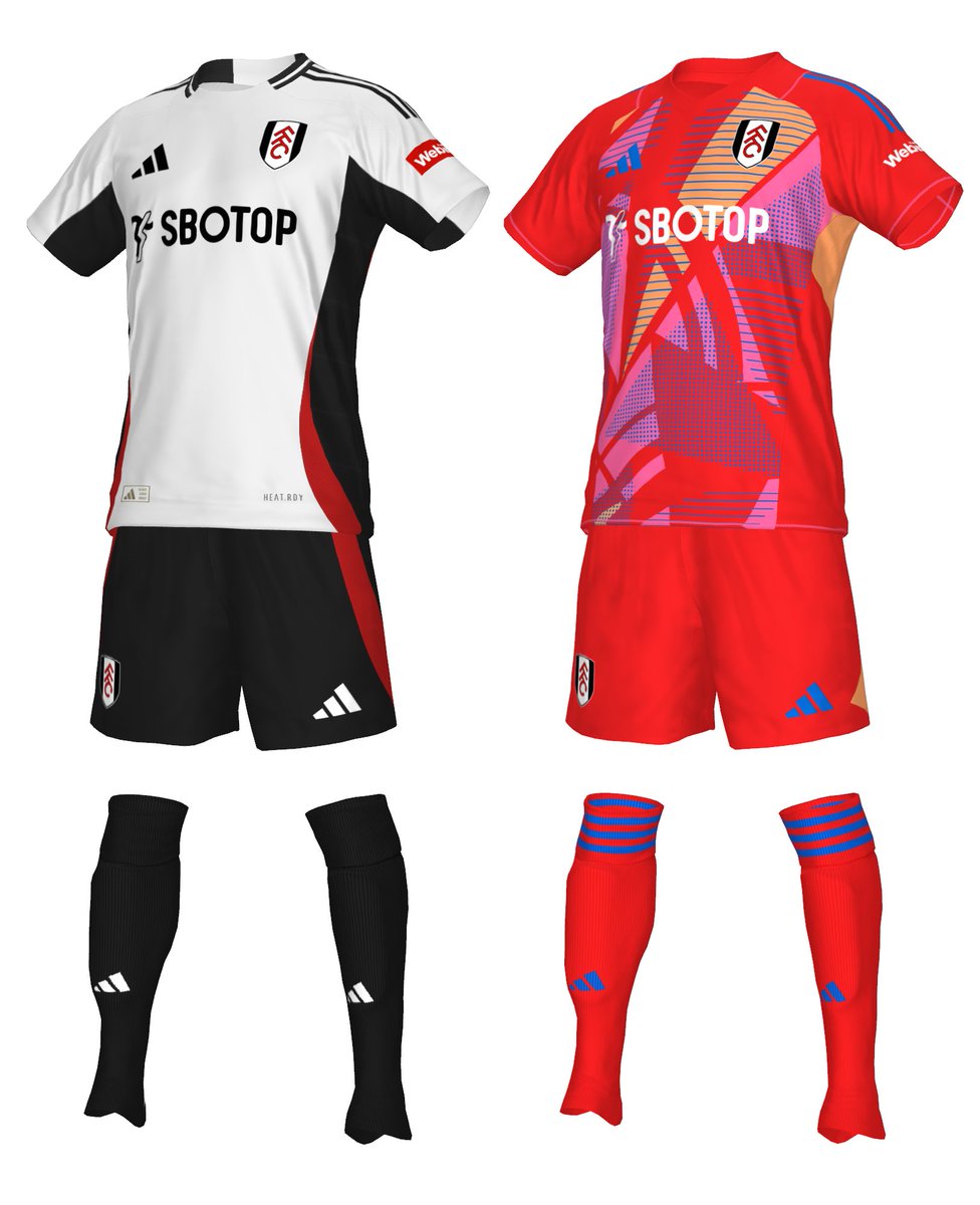 Concept: Fulham Home & GK 24-25 100% concept based on Adidas 2024 templates #pes2021 #pes21 #peskit #fc24 #kitmaker #eFootball2024 #adidasfootball #FulhamFC