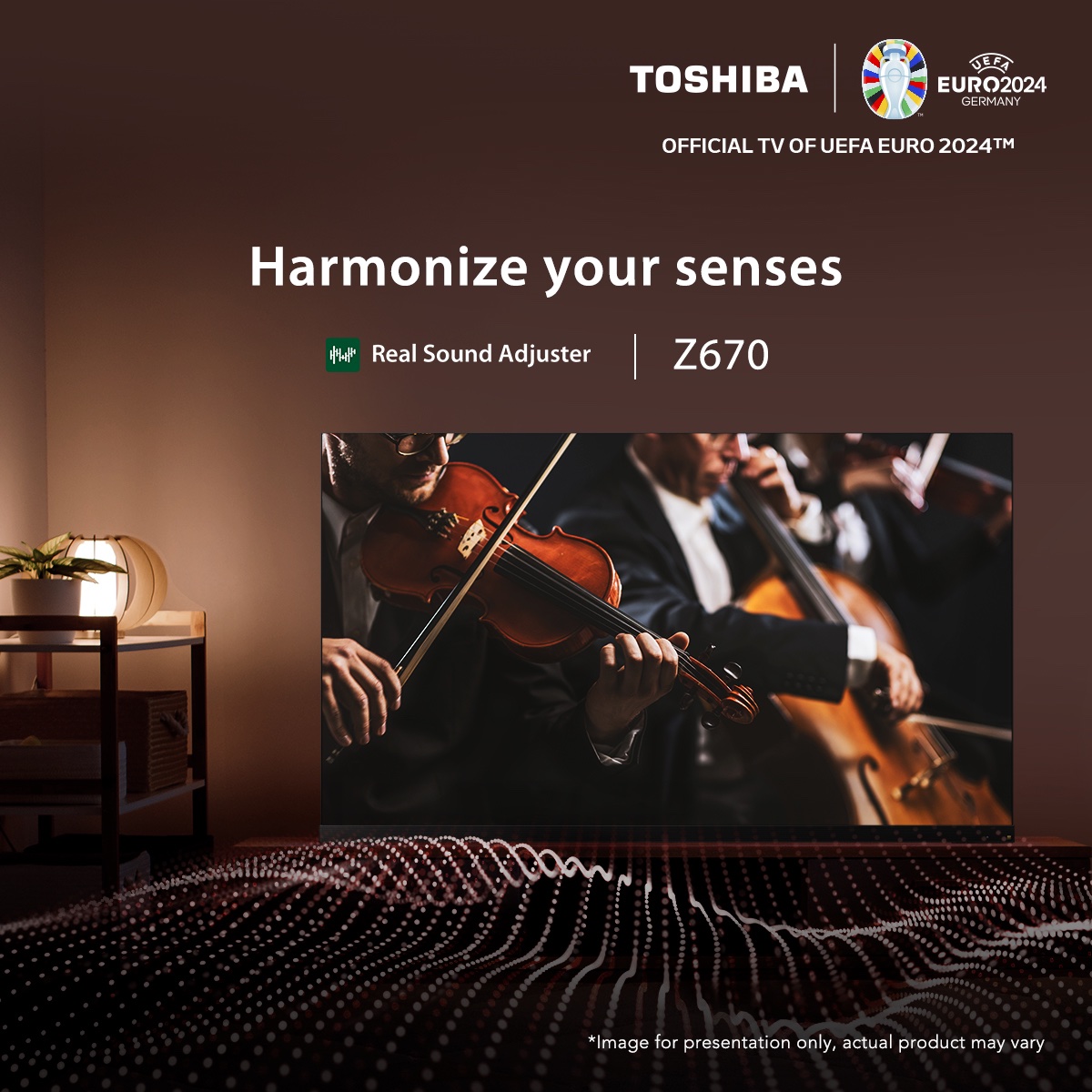 Date night just got an upgrade. With powerful, harmonized audio from our new #ToshibaTV Z670, head to a jazz lounge without ever leaving the comfort of your bed. Relish a romantic night in that automatically fine-tunes frequencies note by note.