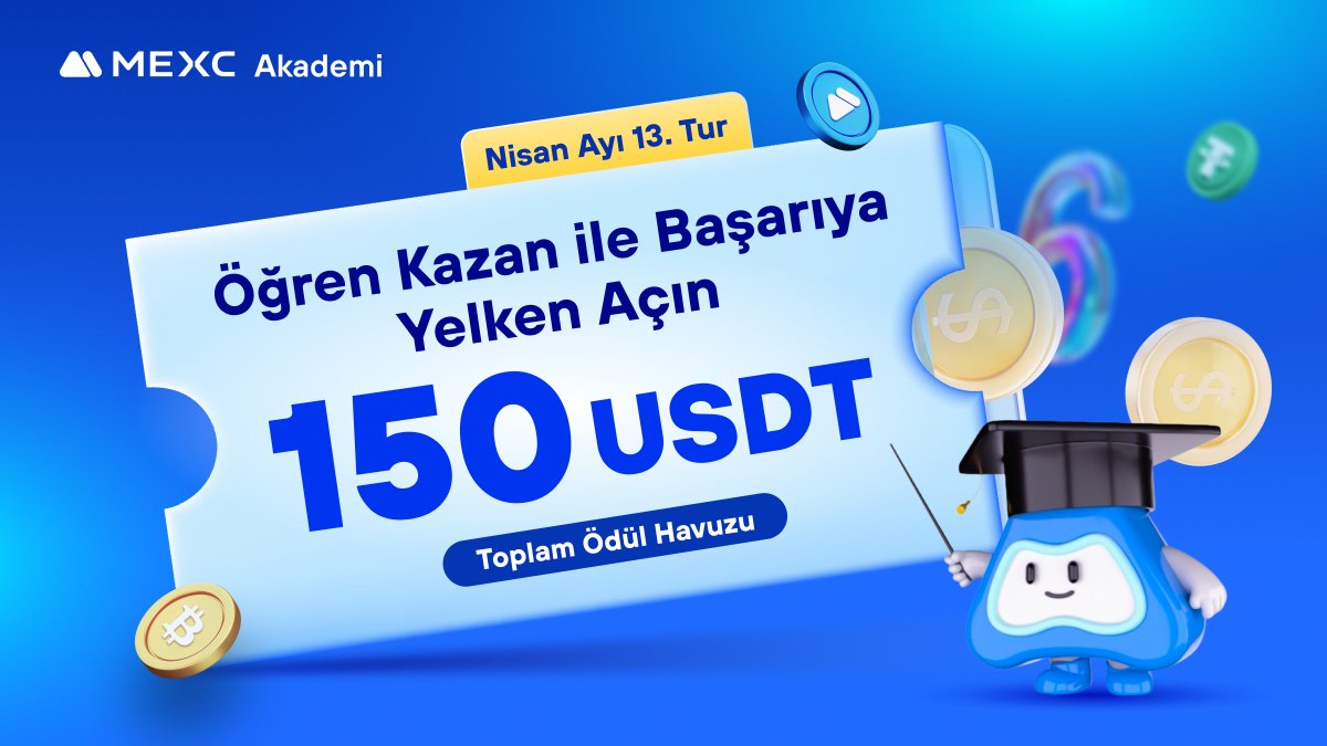 🔥 MEXC #ÖğrenKazan Nisan Ayı 13. Tur Etkinliği 🎁 15 Kişiye Toplamda 150 $USDT Vadeli İşlem Bonusu Hediye! 🔷 Takip et: @MEXC_TR 🔷 Alıntıla, 3 kişi etiketle 🔷 MEXC Akademi makalesini oku ve soruları yanıtla 📖 Makale Konusu: #MEXC'de Vadeli İşlemler Isı Haritası Nasıl…