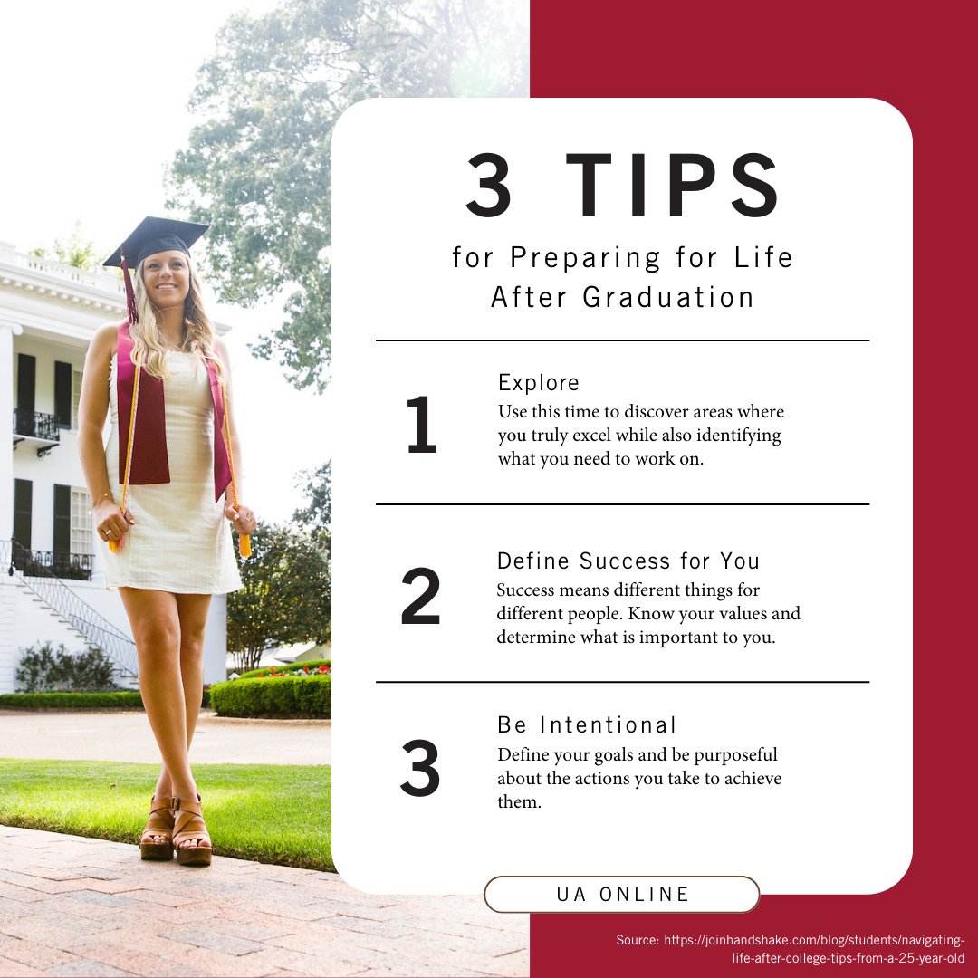 Graduation is right around the corner! Use these three tips to help you prepare for post-graduation life. Also, check out our student resources for graduation and beyond! ➡️ bit.ly/4aMgAvw