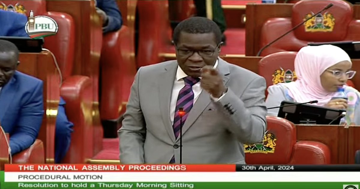 Motion seconded by Hon. @OpiyoWandayi #BungeLiveNA