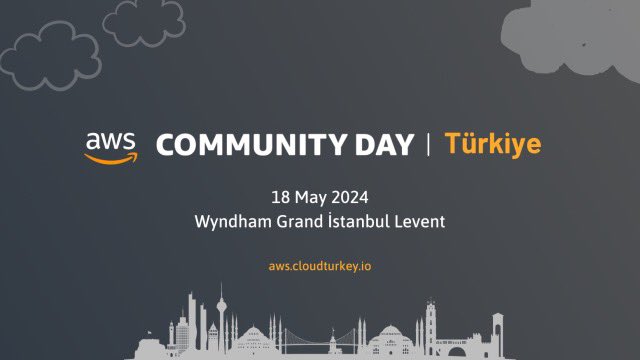 💵 500$ AWS Kredisi Kazanma Şansı 💵 18 Mayıs’ta gerçekleşecek AWS Community Day Türkiye 2024 etkinliğine sayılı günler kala hem sosyal medyadan hem de etkinlik günü dağıtacağımız hediyelerden birisiyle daha geldim 💛 Bu gönderiyi 1 Mayıs saat 14:00’e kadar RT edenler arasından