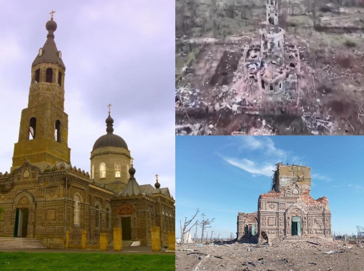 In Donetsk, region the unique Church of the Miracle of the Archangel Michael, which was built with the money of Ukrainians 117 years ago, was destroyed. During the Soviet era, the church was in decline, a granary was built within its walls, and then there were plans to blow it
