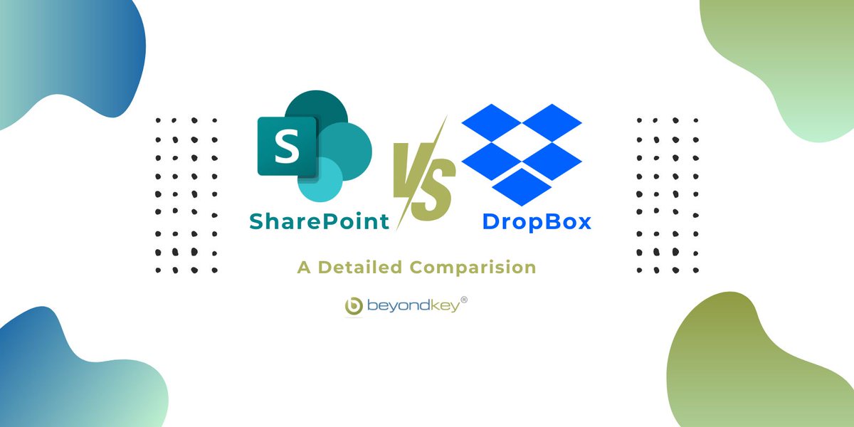 SharePoint and Dropbox significantly differ based on the intended use cases, security controls, customization options, integrations, and more. Discover which platform works best for your needs: okt.to/7XSKlk

#DMS #SharePoint #DropBox #DocumentManagement